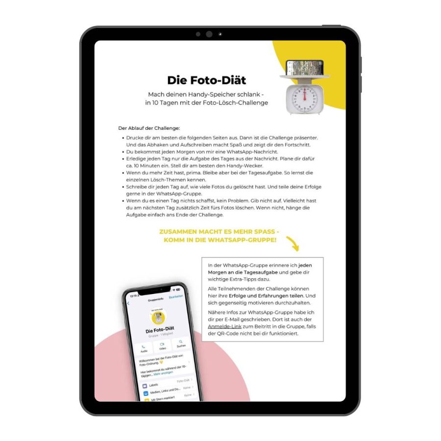 Die Foto-Diät, Foto-Lösch-Challenge von Foto-Ordnung